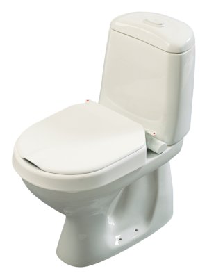 Etac Hi-Loo Toilettensitzerhöhung fest, Mit Deckel - 10cm