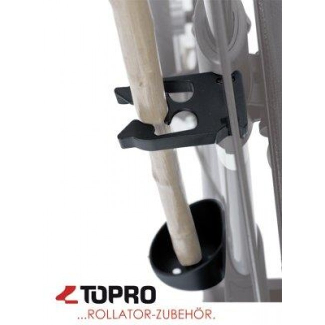 Stockhalter für Rollator TOPRO, für Troja Original, Troja 2G und Troja Neuro