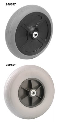 Rad mit Kunststoff-Rippenfelge TPE 200x50mm NL64