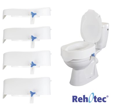 Pharmaouest Toilettensitzerhöhung REHOTEC mit Deckel 15cm